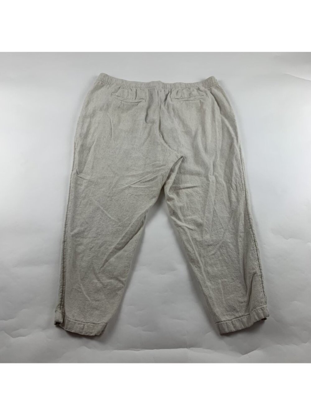 Old Navy Flax Linen Blend High Rise Straight Tapered Pant XL - Picture 7 of 7